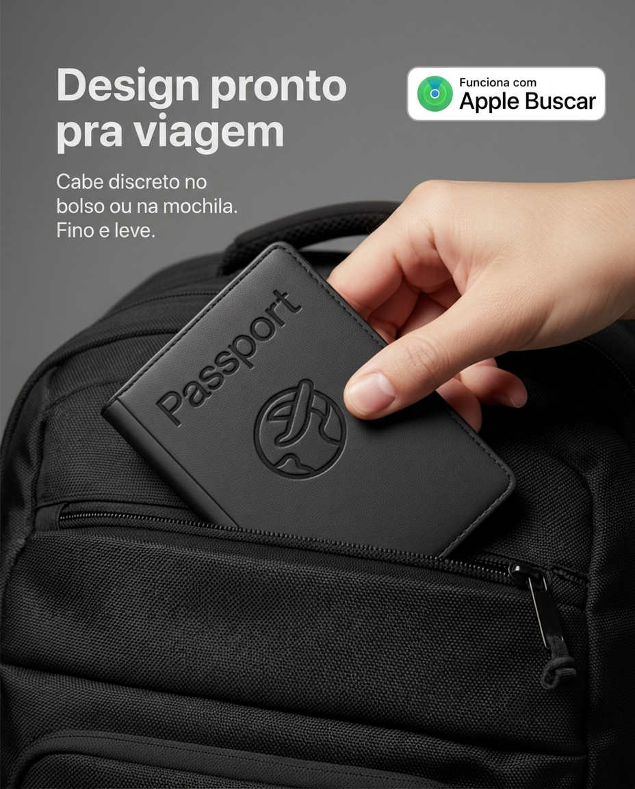 Design pronto pra viagem — fino e discreto